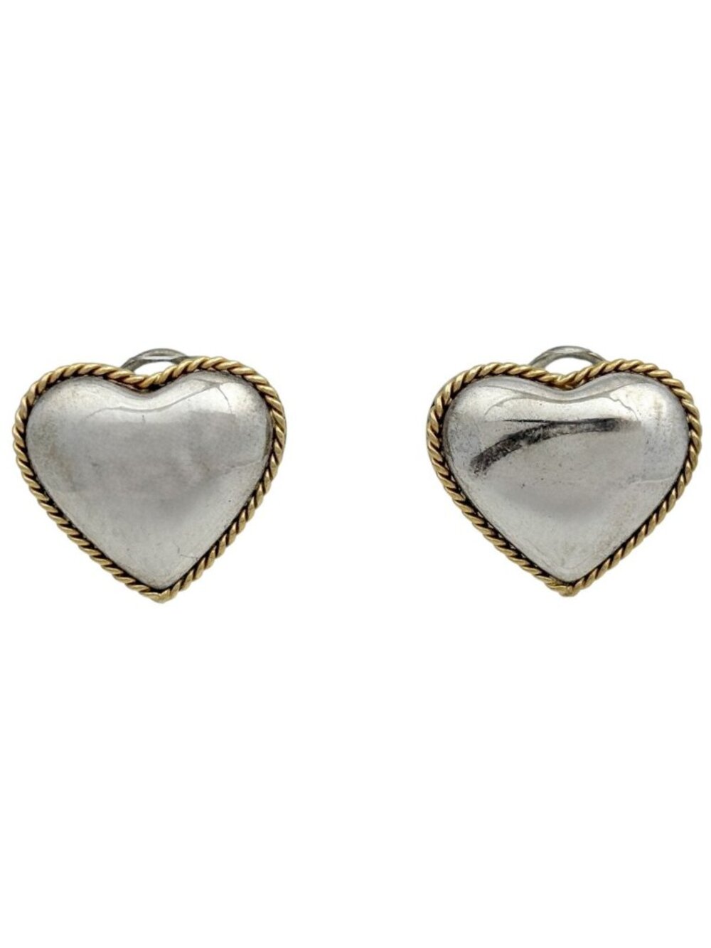 Tiffany & Co Earrings Twist Heart Combination Silver Gold